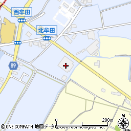 福岡県筑後市西牟田4211周辺の地図