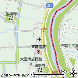 佐賀県佐賀市諸富町大字大堂231周辺の地図