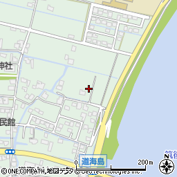 福岡県大川市道海島250周辺の地図