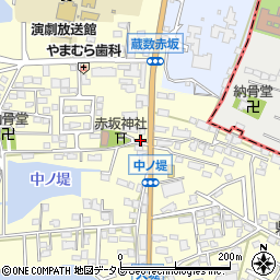 福岡県筑後市蔵数525-6周辺の地図