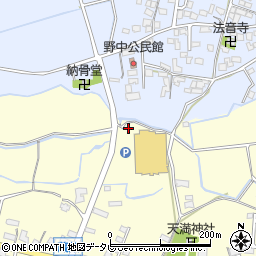 福岡県筑後市蔵数208-1周辺の地図