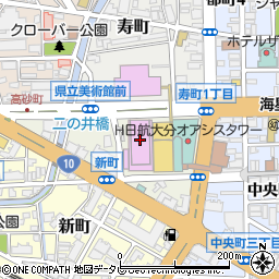 大分県芸術文化スポーツ振興財団（公益財団法人）周辺の地図