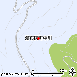 大分県由布市湯布院町中川周辺の地図