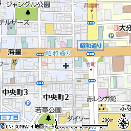 ココラート 大分店周辺の地図
