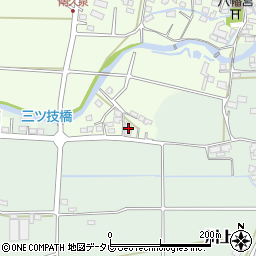 福岡県八女郡広川町久泉244-15周辺の地図