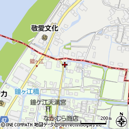 福岡県大川市鐘ケ江89周辺の地図