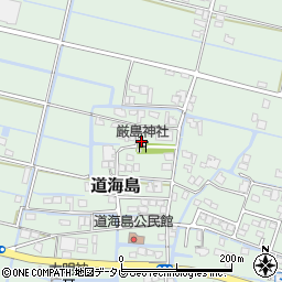 福岡県大川市道海島406周辺の地図