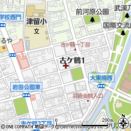 〒870-0935 大分県大分市古ケ鶴の地図