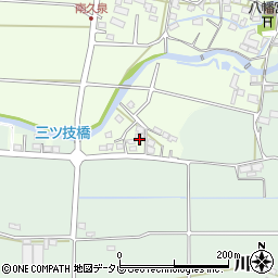 福岡県八女郡広川町久泉244-9周辺の地図