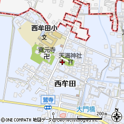 寛元寺公民館周辺の地図