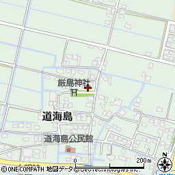 福岡県大川市道海島407周辺の地図