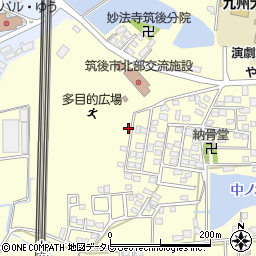 福岡県筑後市蔵数517-21周辺の地図