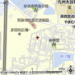 福岡県筑後市蔵数517-29周辺の地図