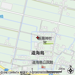 福岡県大川市道海島403周辺の地図