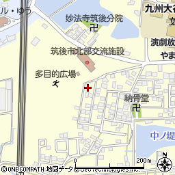 福岡県筑後市蔵数517-25周辺の地図