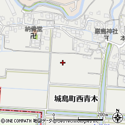 福岡県久留米市城島町西青木周辺の地図
