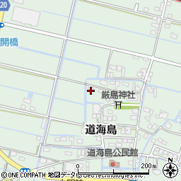 福岡県大川市道海島401周辺の地図