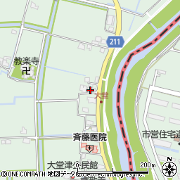 佐賀県佐賀市諸富町大字大堂261周辺の地図