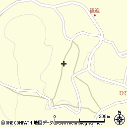 大分県日田市大山町西大山周辺の地図