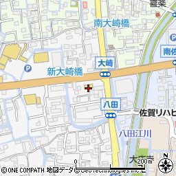 ローソン佐賀本庄店周辺の地図