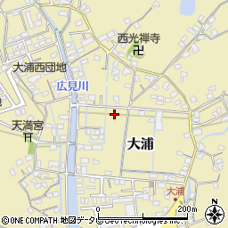 愛媛県宇和島市大浦周辺の地図