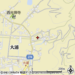 愛媛県宇和島市大浦265周辺の地図