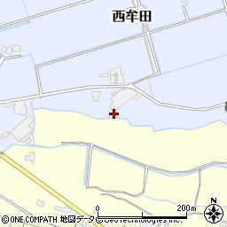 福岡県筑後市西牟田5755周辺の地図