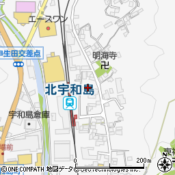愛媛県宇和島市伊吹町1254周辺の地図