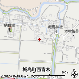 福岡県久留米市城島町西青木465-3周辺の地図