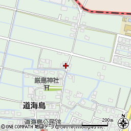 福岡県大川市道海島189周辺の地図