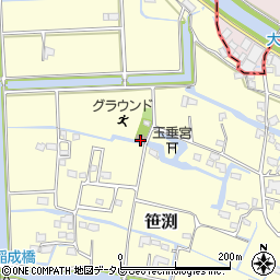 笹渕公民館周辺の地図
