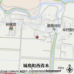 福岡県久留米市城島町西青木465周辺の地図
