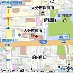 ファミリーマート大分市役所店周辺の地図