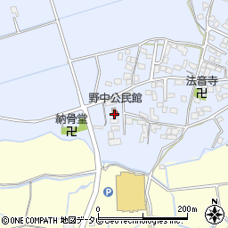 野中公民館周辺の地図