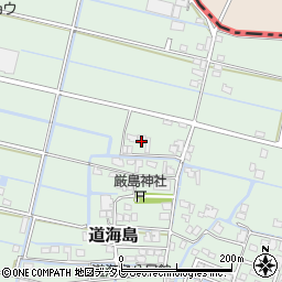 福岡県大川市道海島184周辺の地図