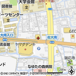 ベスト電器佐賀本庄店周辺の地図