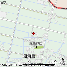 福岡県大川市道海島183周辺の地図