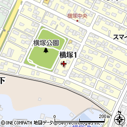 横塚公民館周辺の地図