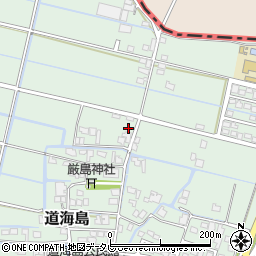 福岡県大川市道海島179周辺の地図