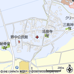 福岡県筑後市西牟田5952周辺の地図