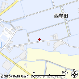福岡県筑後市西牟田5744周辺の地図