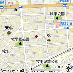 毘沙門天 萩原店周辺の地図