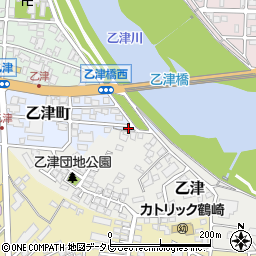 大分県大分市乙津町13-12周辺の地図