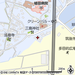 福岡県筑後市西牟田6028周辺の地図