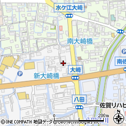 佐賀銀行水ヶ江支店周辺の地図