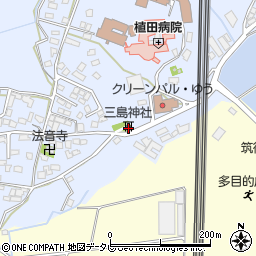 福岡県筑後市西牟田5981周辺の地図