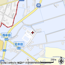 福岡県筑後市西牟田4271周辺の地図