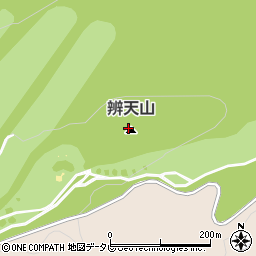 辨天山周辺の地図