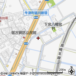 佐賀県小城市牛津町上砥川455周辺の地図