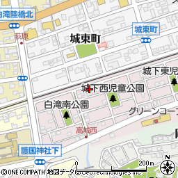 大分県大分市高城西町11周辺の地図